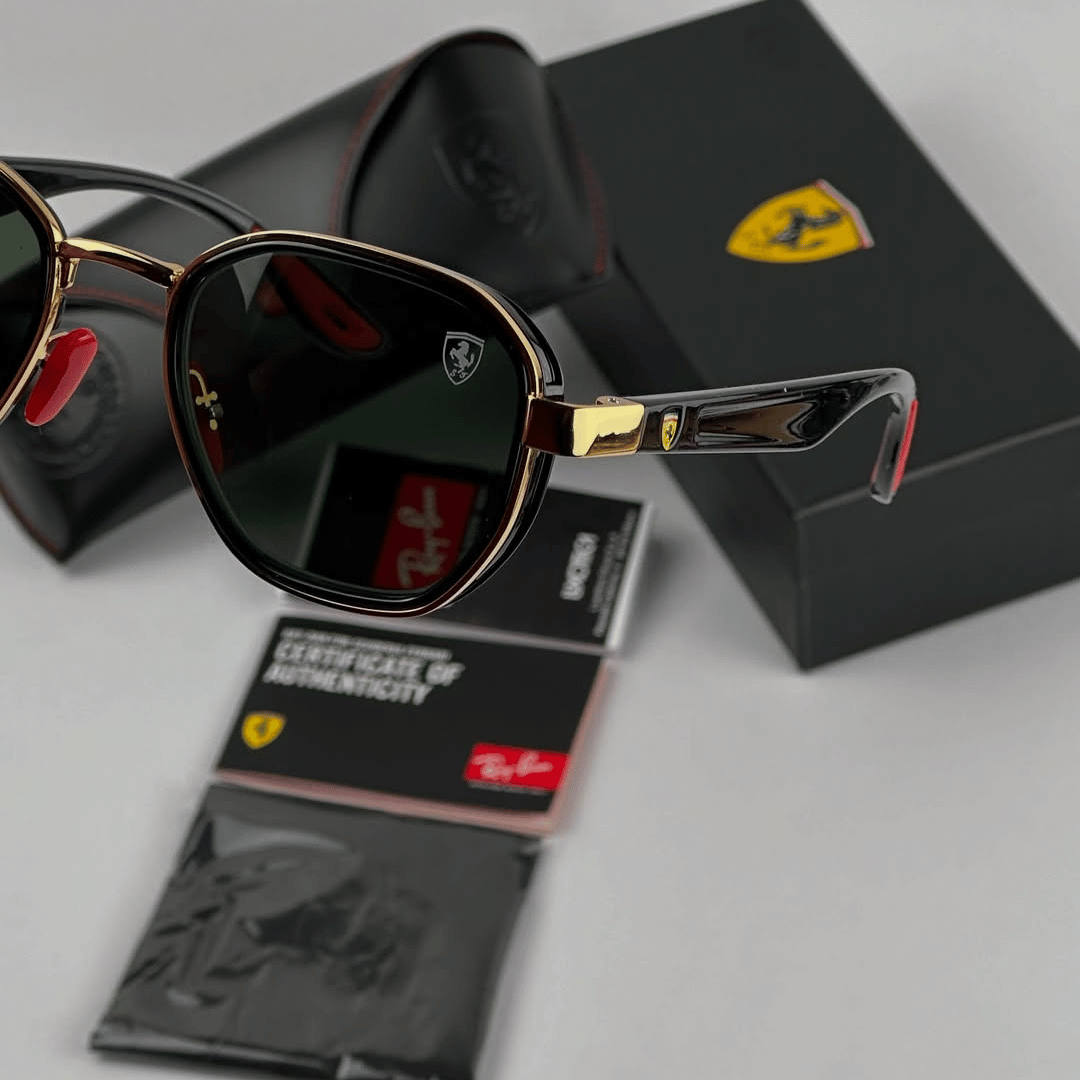Óculos De Sol Ray-Ban Ferrari - COM 1 ANO DE GARANTIA - PROMOÇÃO ESQUENTA BLACK