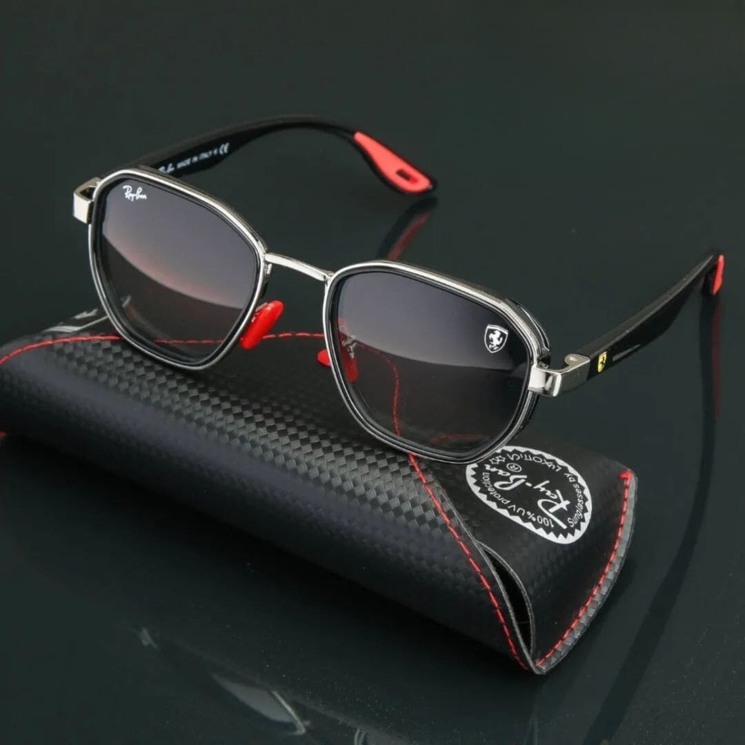 Óculos De Sol Ray-Ban Ferrari - COM 1 ANO DE GARANTIA - PROMOÇÃO ESQUENTA BLACK