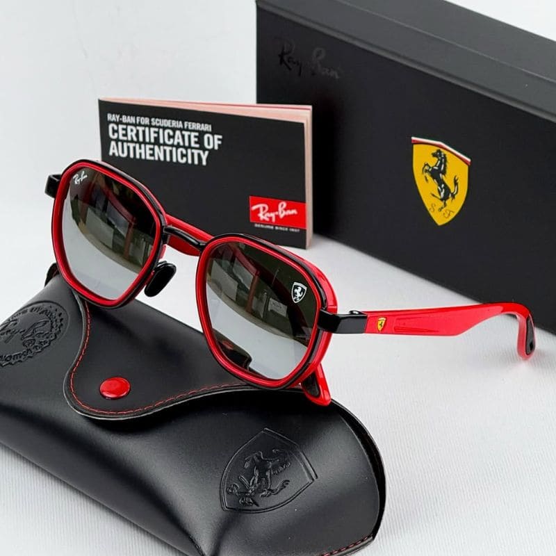 Óculos De Sol Ray-Ban Ferrari - COM 1 ANO DE GARANTIA - PROMOÇÃO ESQUENTA BLACK