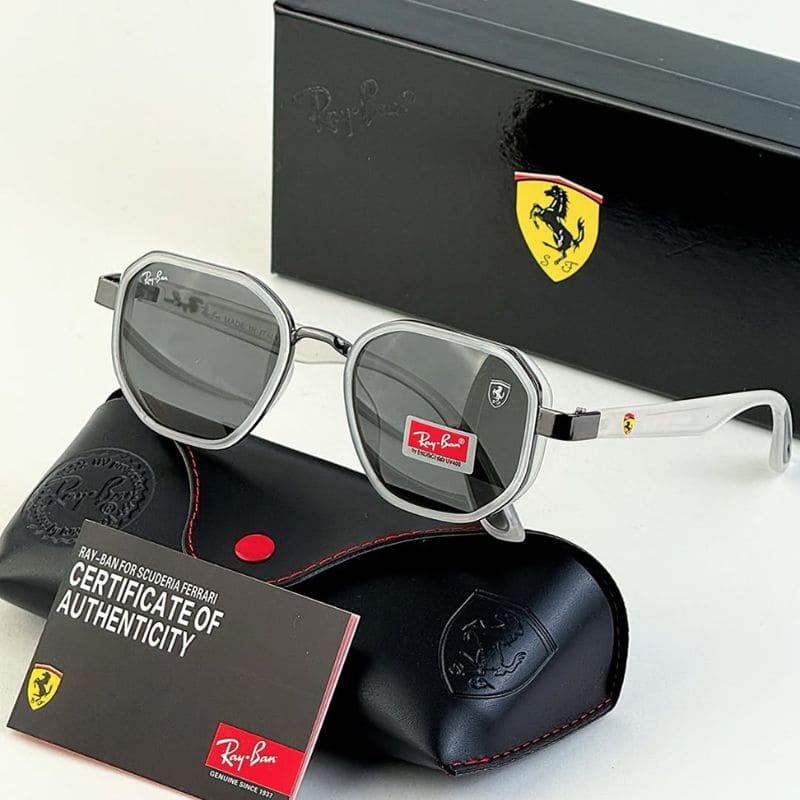 Óculos De Sol Ray-Ban Ferrari - COM 1 ANO DE GARANTIA - PROMOÇÃO ESQUENTA BLACK