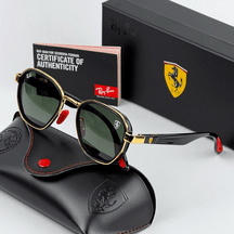 Óculos De Sol Ray-Ban Ferrari - COM 1 ANO DE GARANTIA - PROMOÇÃO ESQUENTA BLACK
