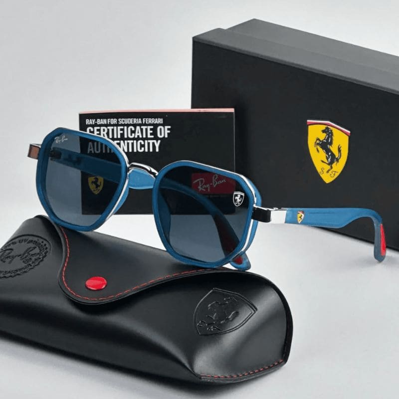 Óculos De Sol Ray-Ban Ferrari - COM 1 ANO DE GARANTIA - PROMOÇÃO ESQUENTA BLACK