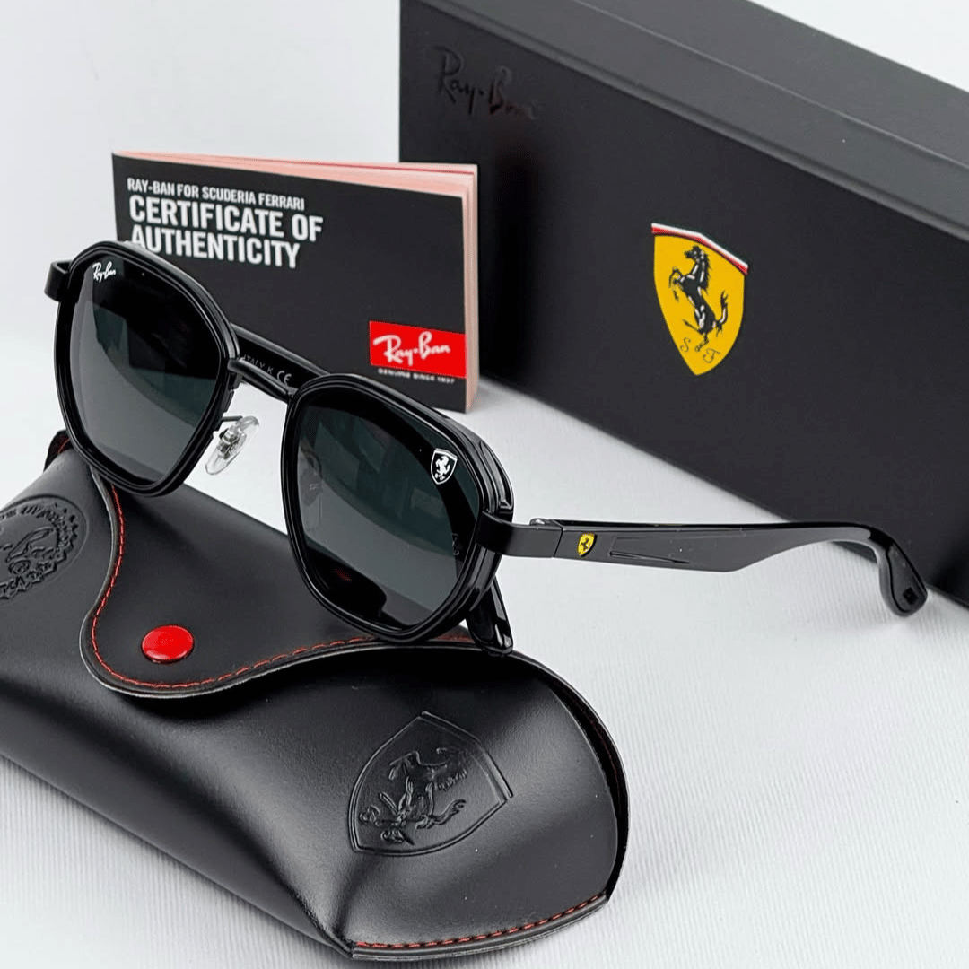 Óculos De Sol Ray-Ban Ferrari - COM 1 ANO DE GARANTIA - PROMOÇÃO ESQUENTA BLACK