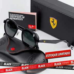 Óculos De Sol Ray-Ban Ferrari - COM 1 ANO DE GARANTIA - PROMOÇÃO NATAL - APENAS 30 UNIDADES DISPONÍVEIS
